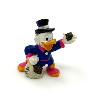 Vintage Duck Tales SCROOGE McDUCK money bag PVC Figure Applause 1986 Disney